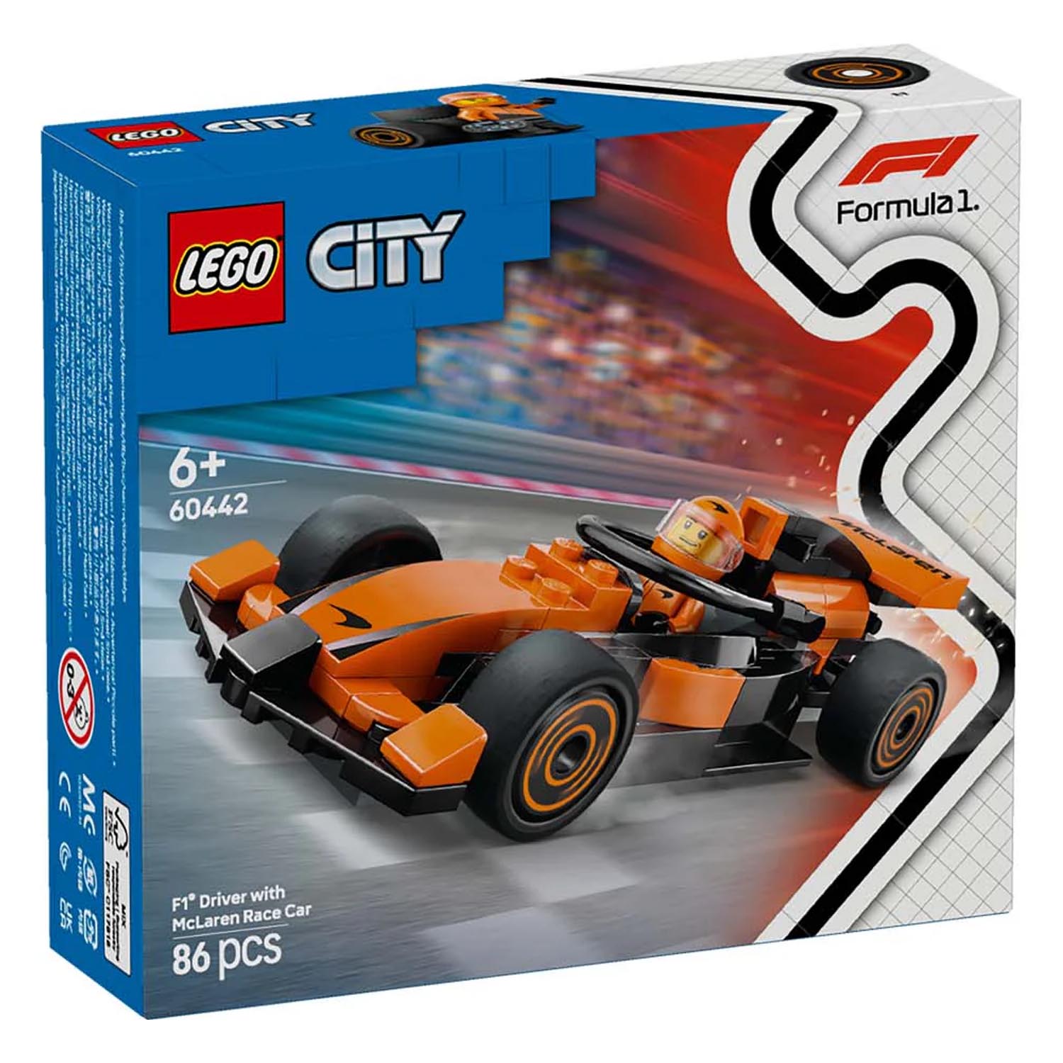 Конструктор LEGO City Гонщик и McLaren 86 дет. - фото 5