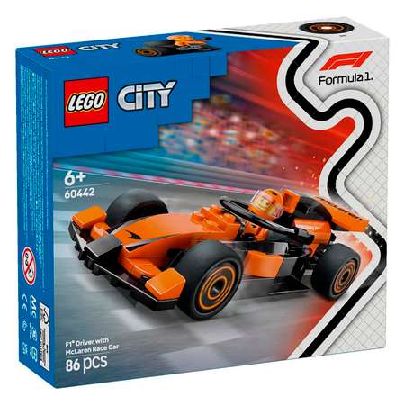 Конструктор LEGO City Гонщик и McLaren 86 дет.