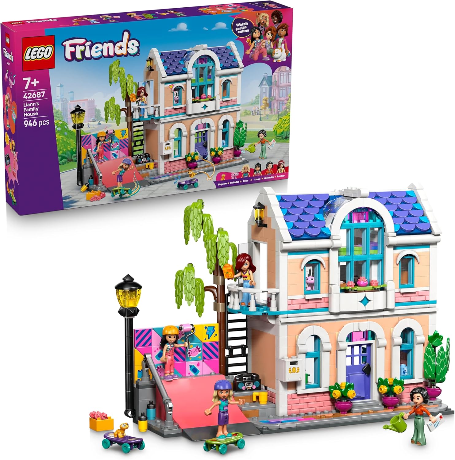 Конструктор LEGO Friends Семейный дом Лиэнн 946 дет. - фото 1