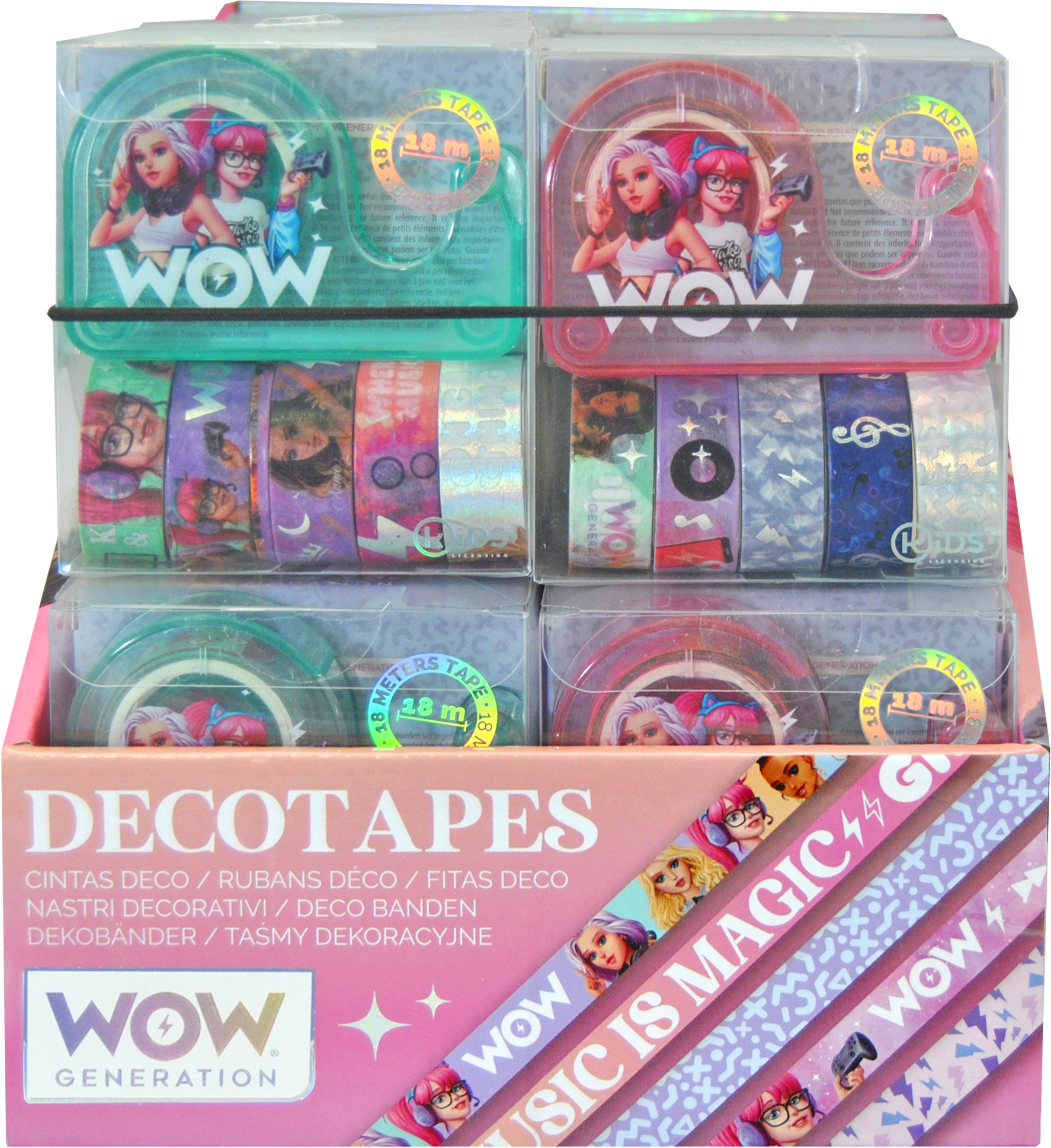 Клейкая лента WOW Generation цветной - фото 3