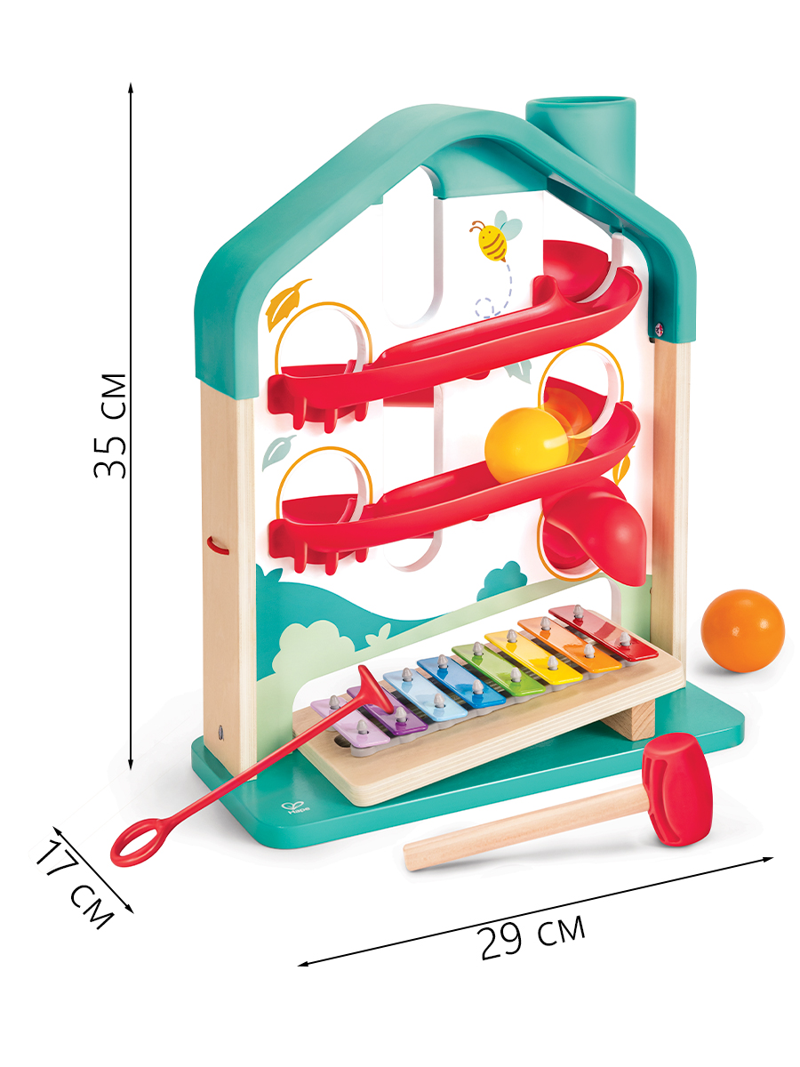 Игрушка музыкальная Hape Домик ксилофон - фото 4