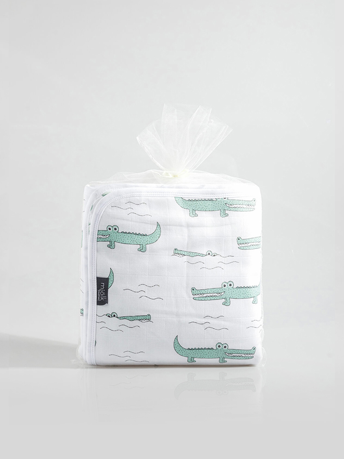 Одеяло Mjolk Крокодилы 75 x 100 см муслин - фото 4