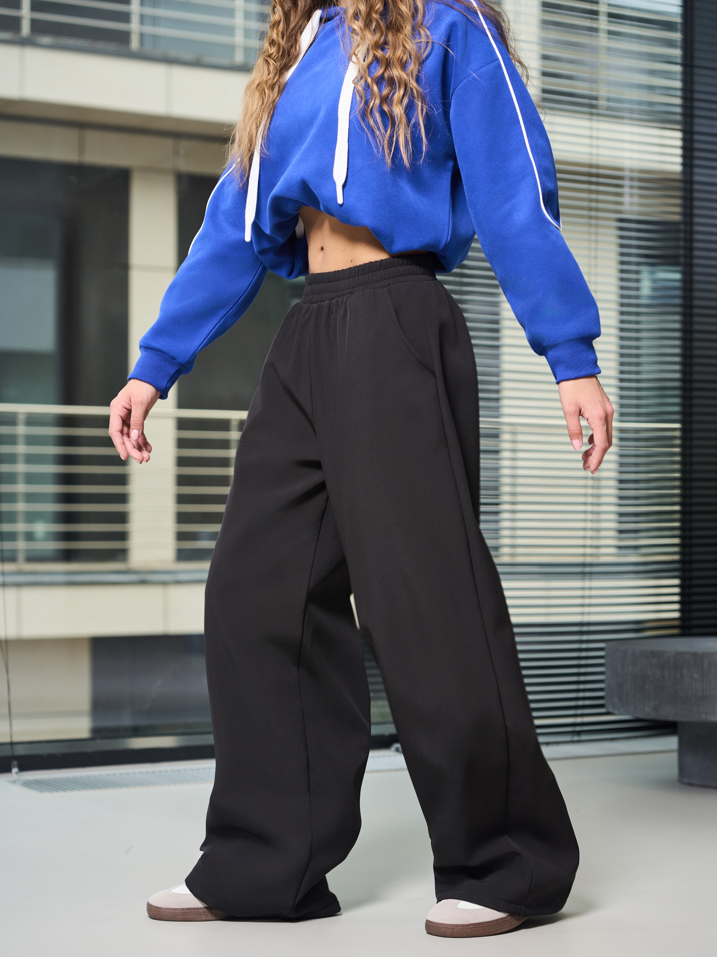 Брюки-палаццо СИНЯЯ МОДА WF1011B-H39 - фото 2