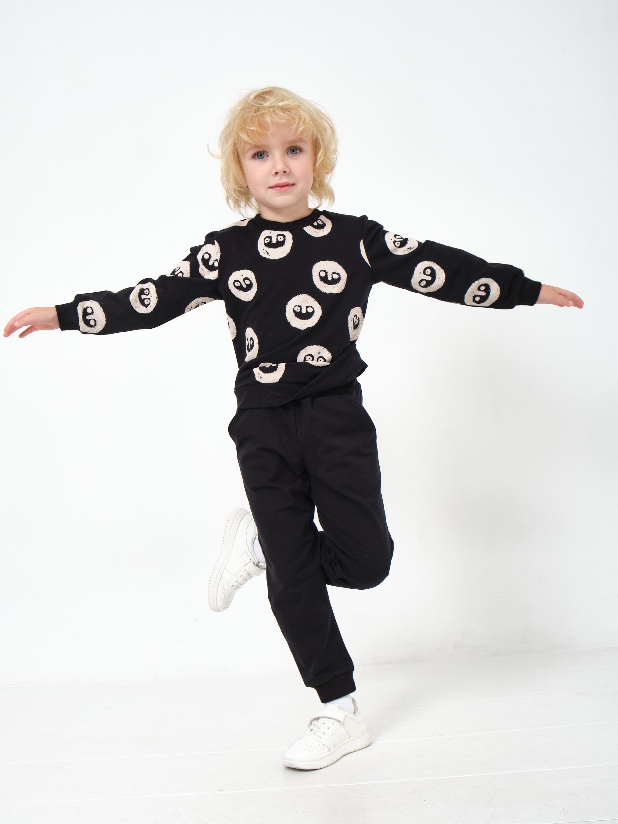 Свитшот ESINA KIDS esina001/svit/r1/ черный - фото 3
