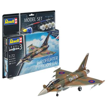 Сборная модель Revell 100 лет ВВС Великобритании: Многоцелевой истребитель Eurofighter Typhoon RAF