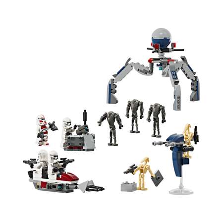 Конструктор LEGO Star Wars Clone Trooper и Battle Droid блочный