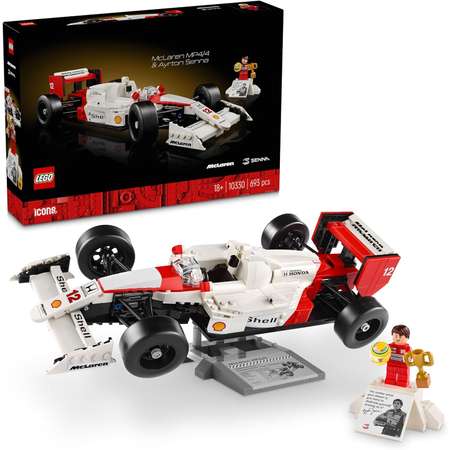 Конструктор LEGO Icons McLaren MP4/4 и Айртон Сенна блочный