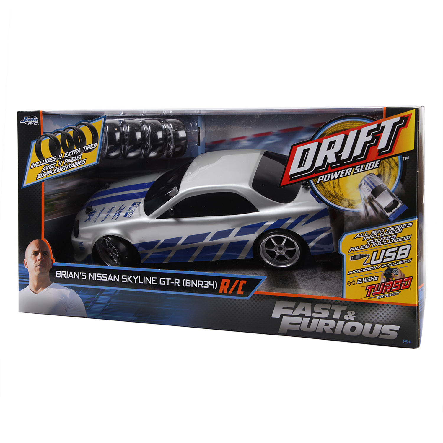 Автомобиль РУ Fast and Furious Nissan 1:10 - фото 2