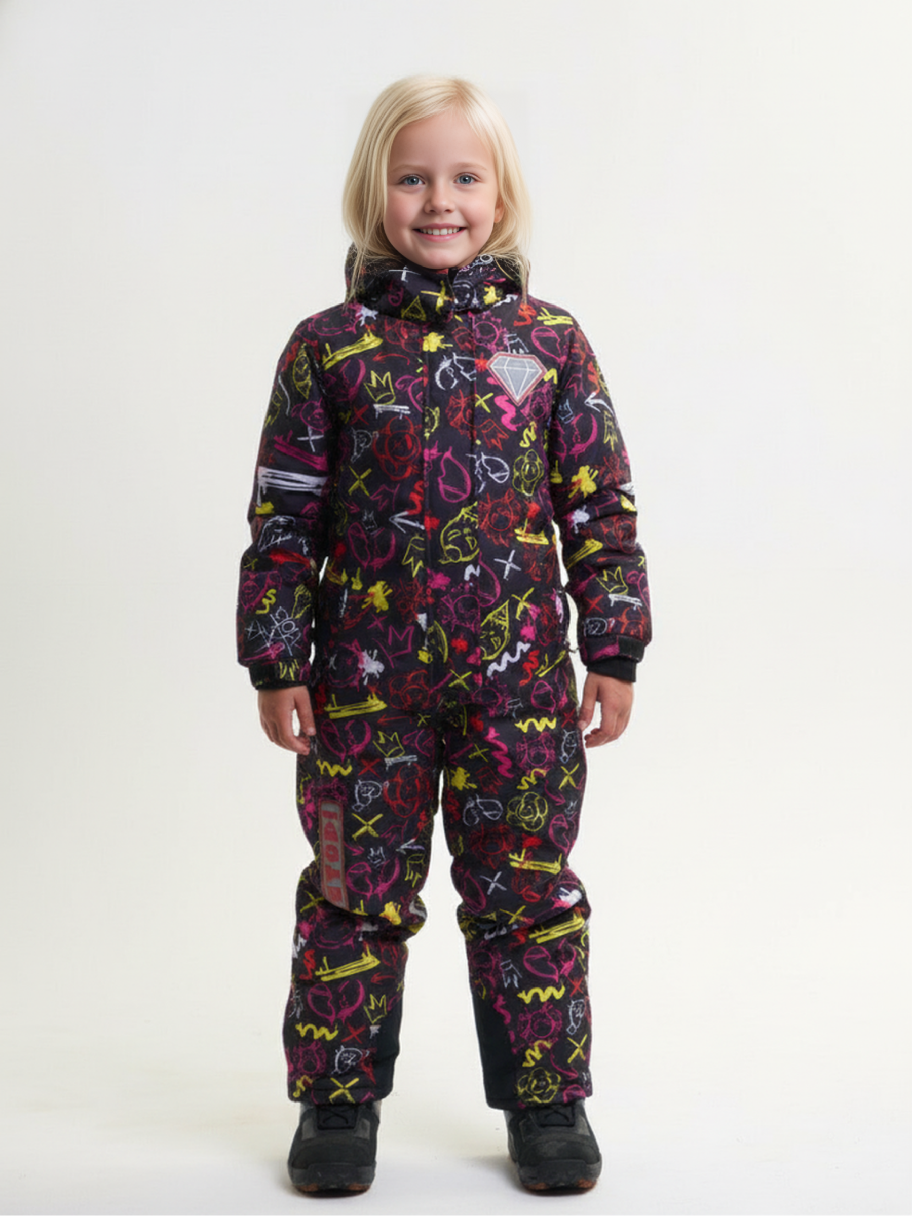 Комбинезон Saimaa GLO-10 черно-розовый - фото 17