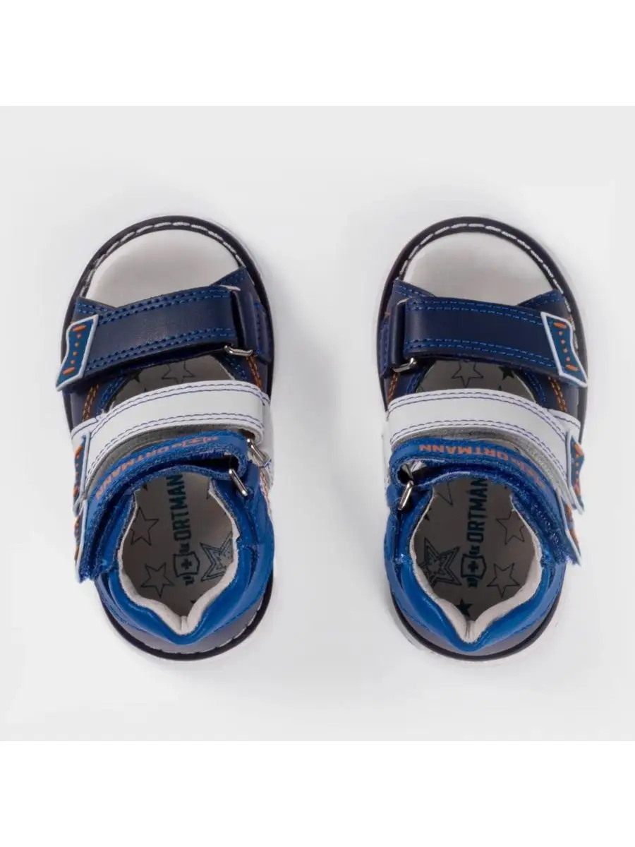 Сандалии ORTMANN kids 26.16_Sven_белый/синий - фото 7