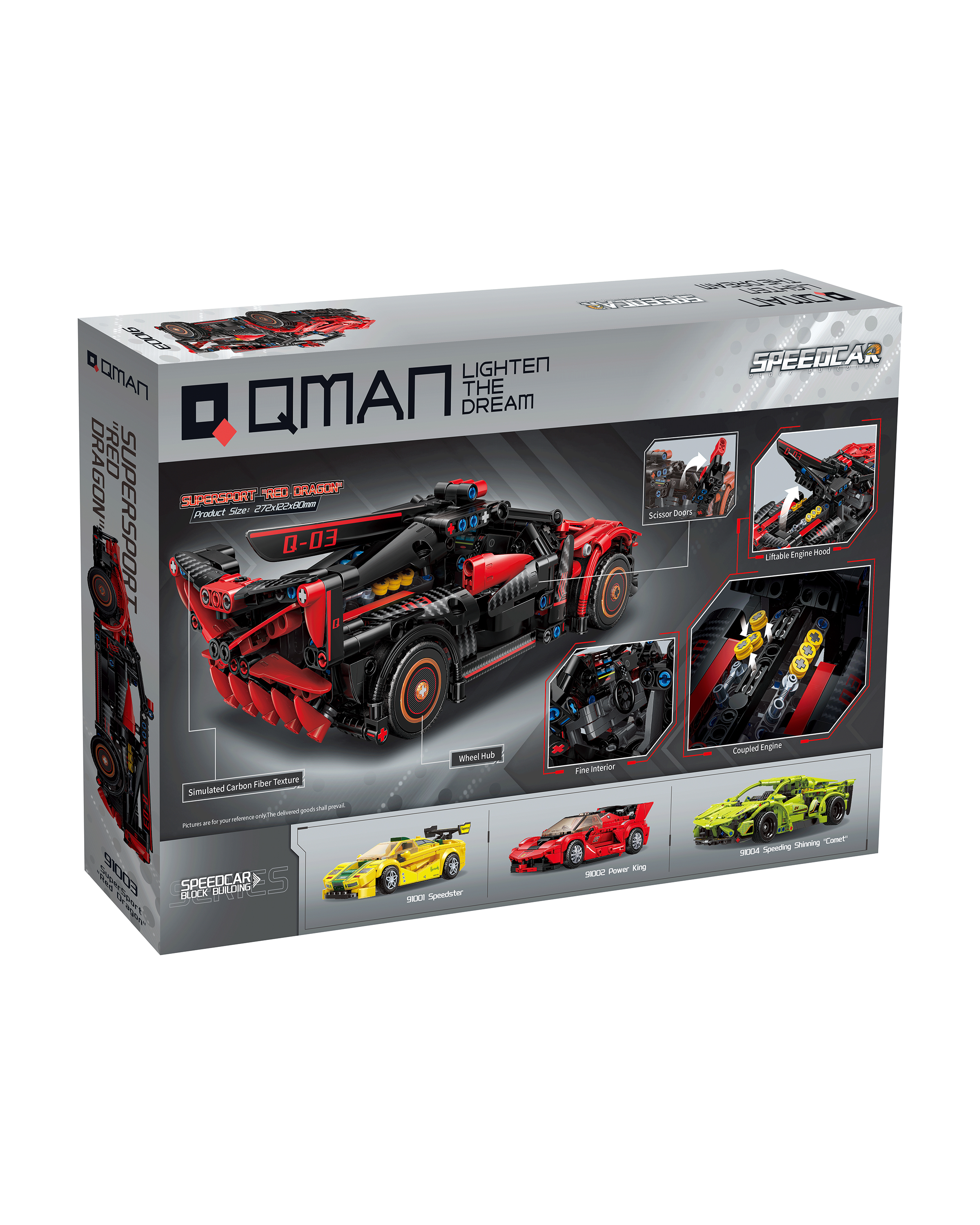 Конструктор QMAN Красный дракон 740 дет. - фото 4