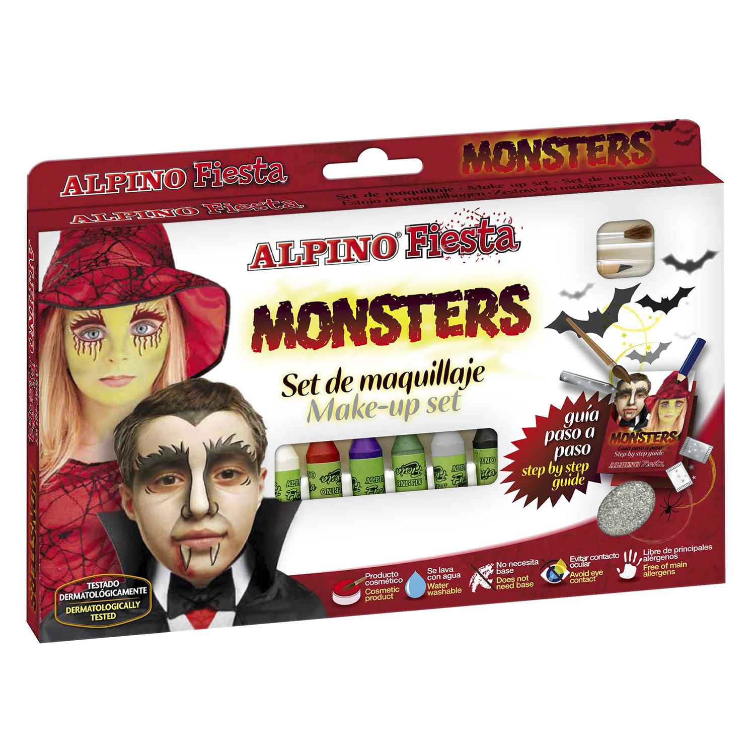 Аквагрим ALPINO Ужастики карандаши-мелки - фото 1