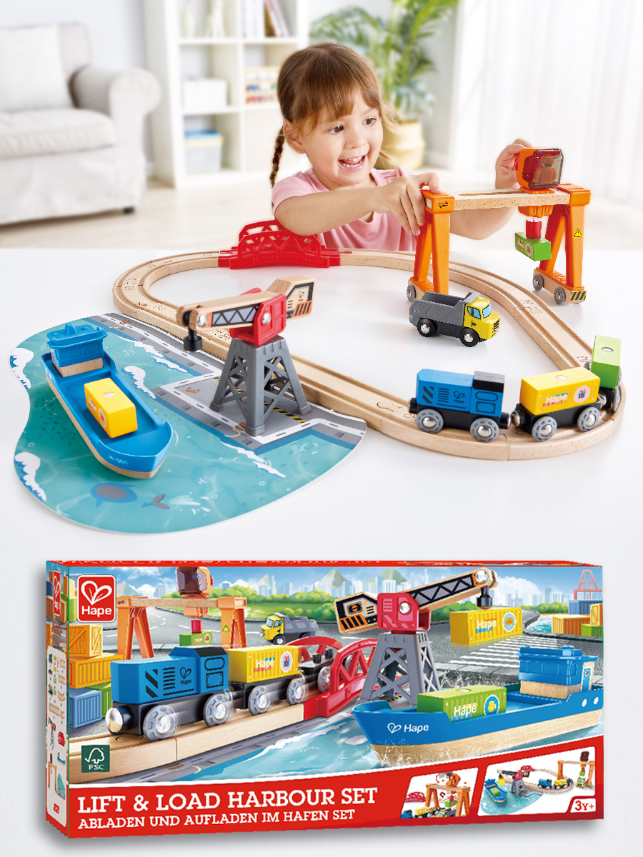 Набор железнодорожный Hape E3791_HP - фото 1