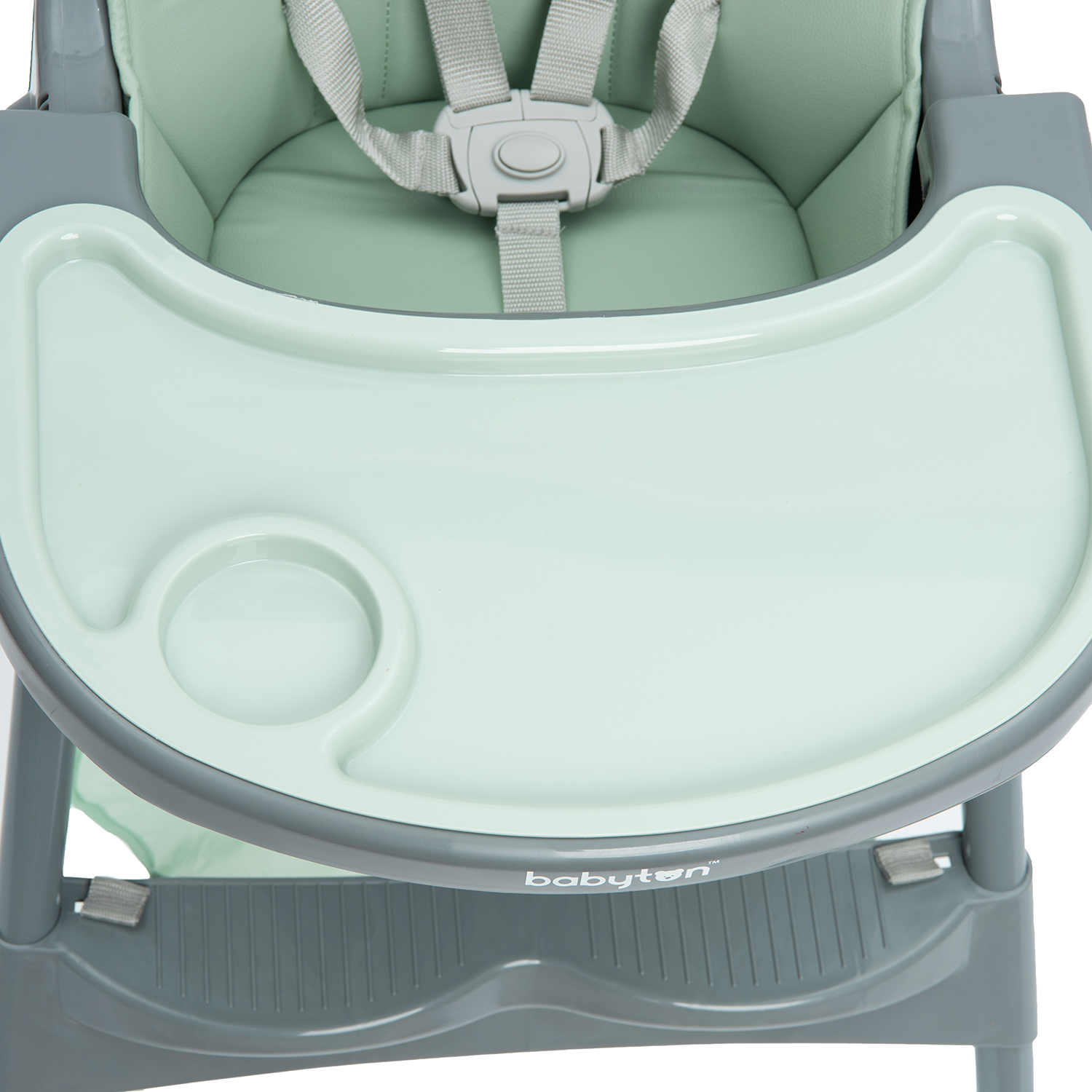 Стульчик для кормления Babyton Bueno Green-Grey зеленый - фото 7