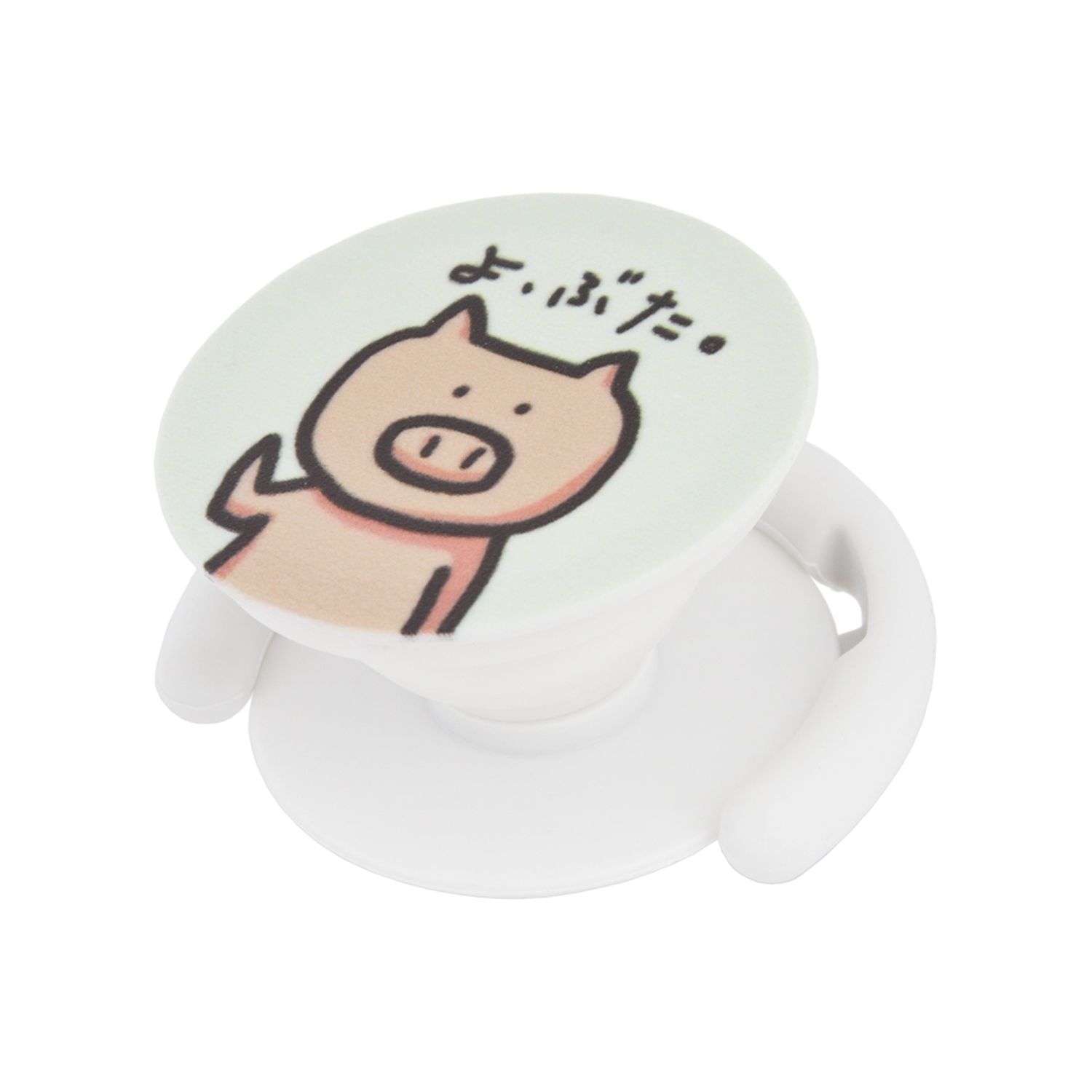 Держатель в автомобиль . Pop Socket Хрюшка Z1173 Белый 0L-00039621 - фото 1