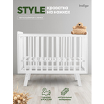 Детская кроватка Ingo Style IN-01 белый белый, без маятника