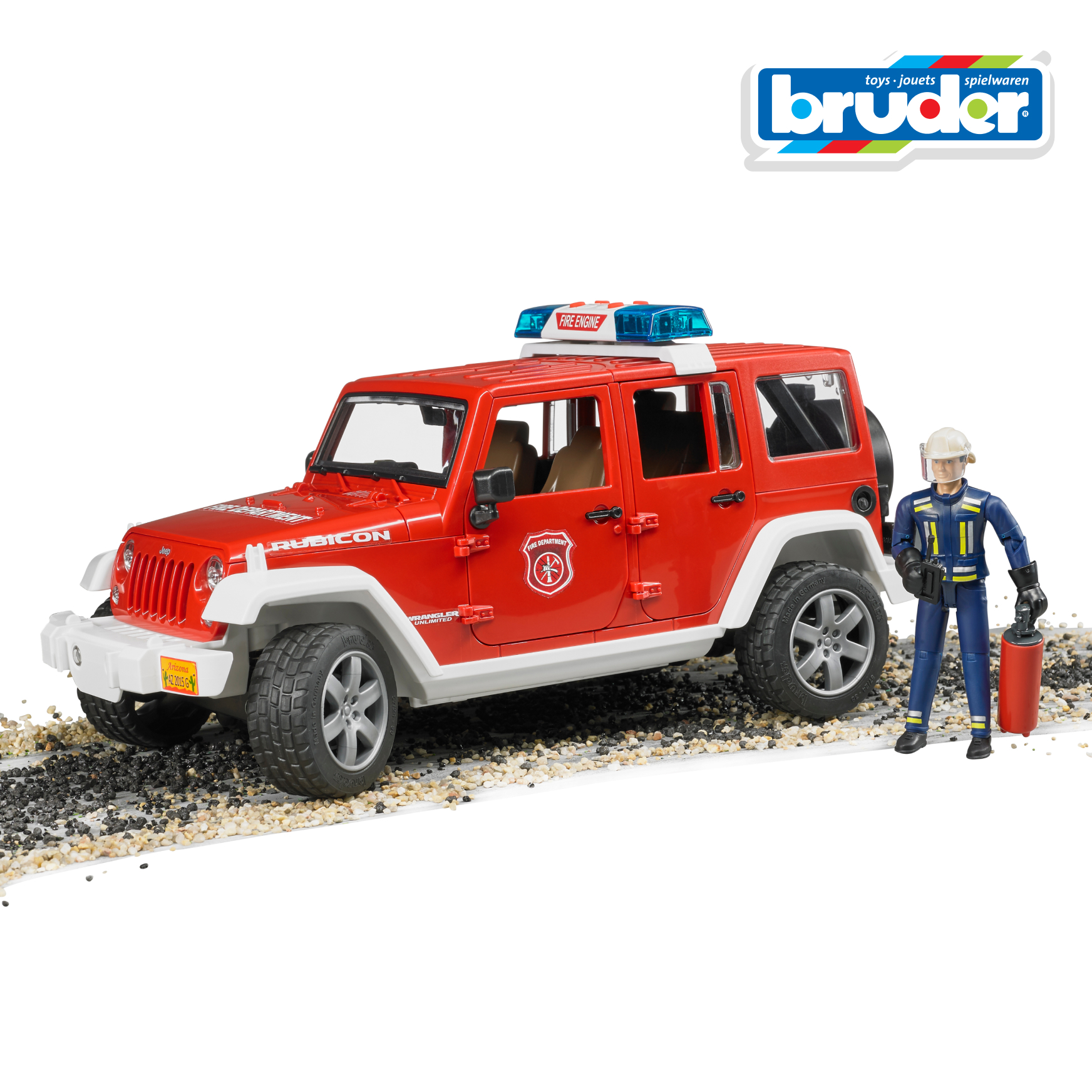 Внедорожник Bruder Jeep Wrangler Unlimited Rubicon 1:16 02-528 - фото 7