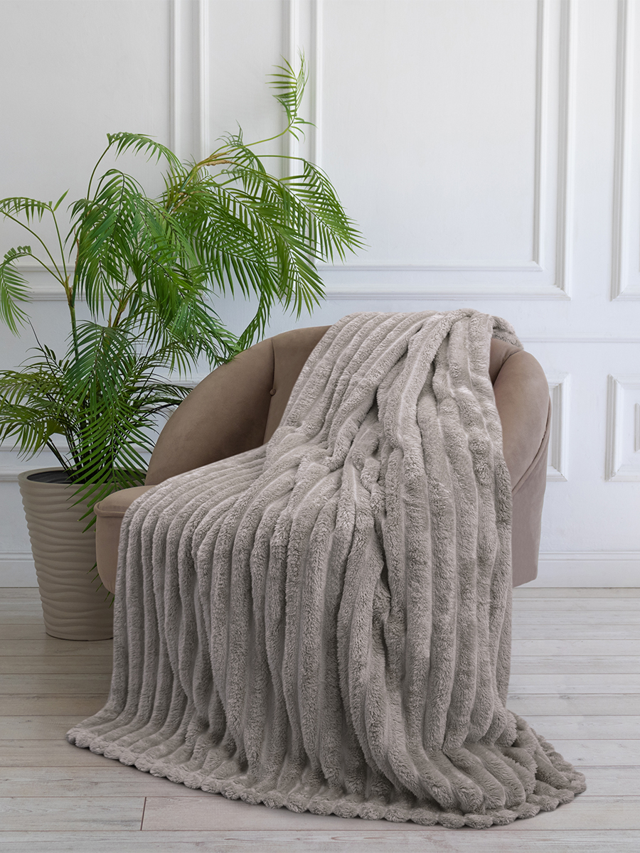 Покрывало BRAVO Волна мокко 180 x 220 см велсофт - фото 5