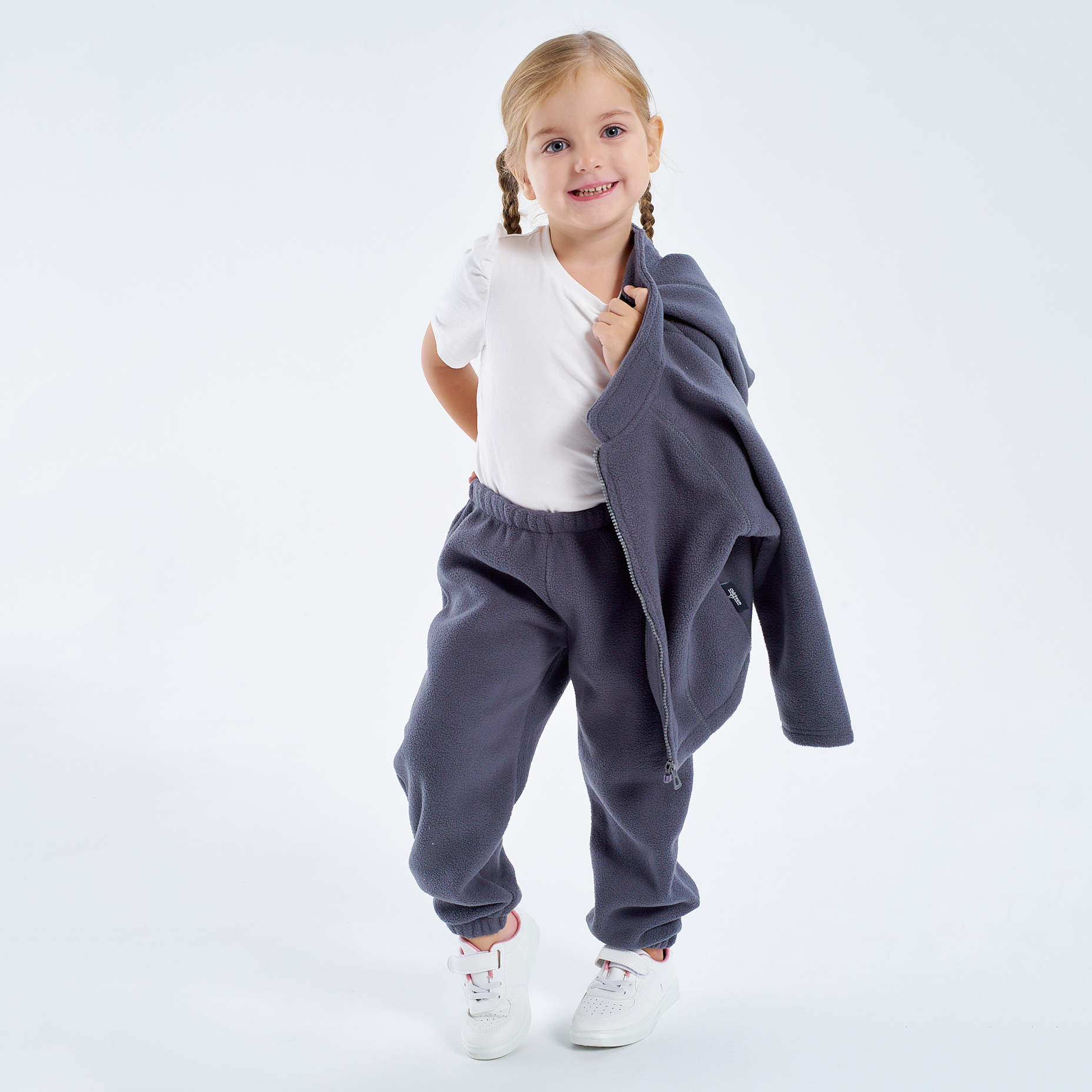 Костюм CHILDREAM костюм флисовый поддева темно-серый - фото 9