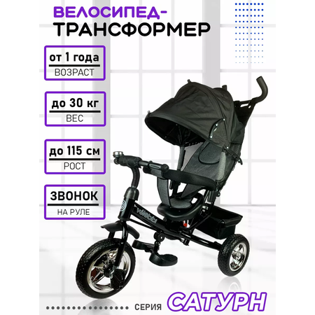 Трехколесный велосипед Velobibi 10 дюймов