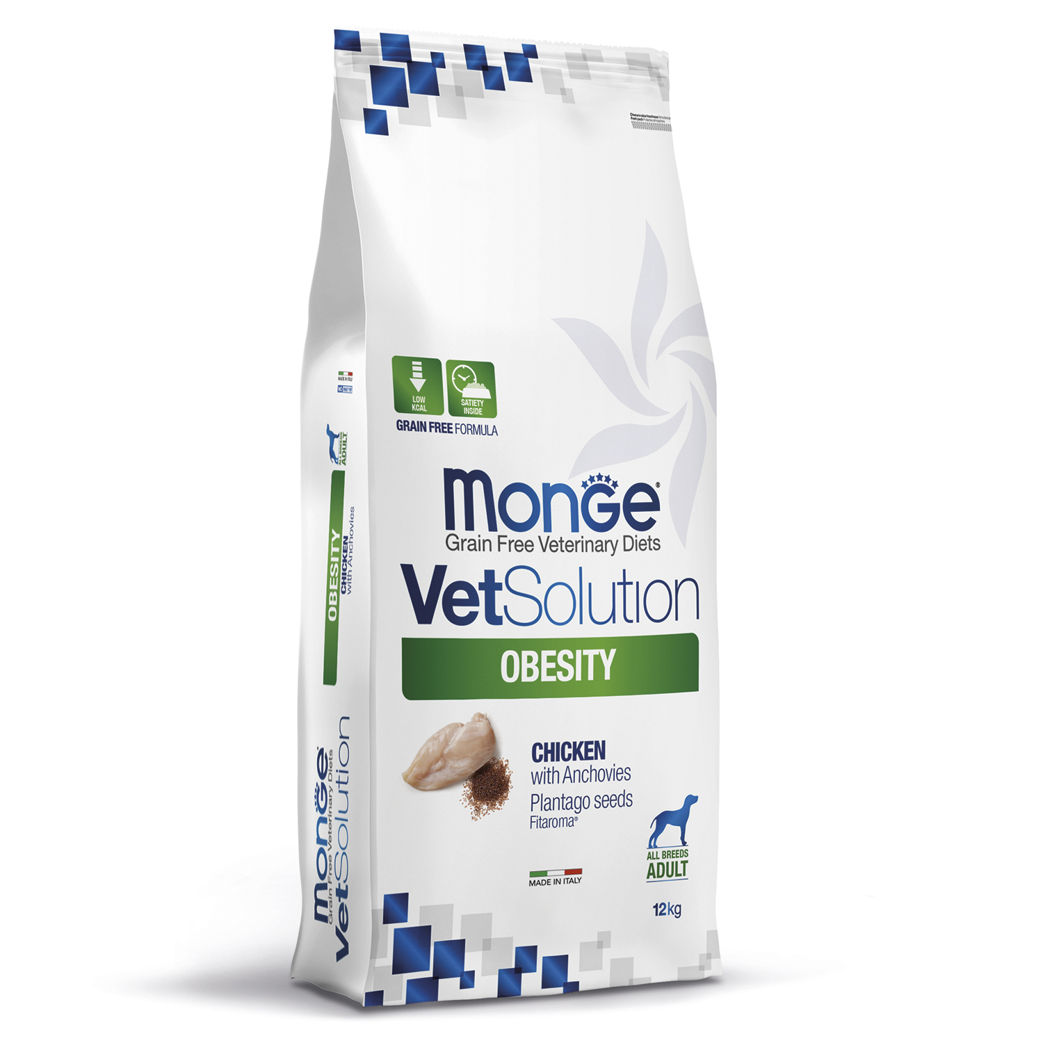Изображение товара Корм для собак диетический MONGE VetSolution Dog Obesity Обесити при избыточном весе 12кг