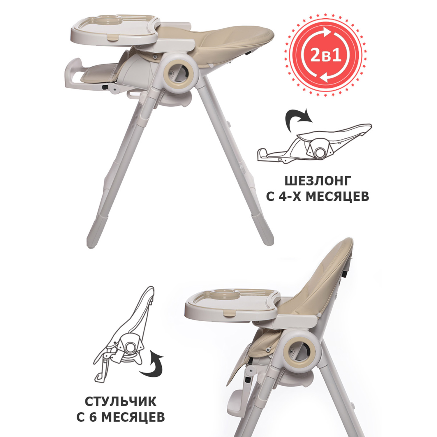 Стульчик для кормления Jetem Violino классический - фото 3