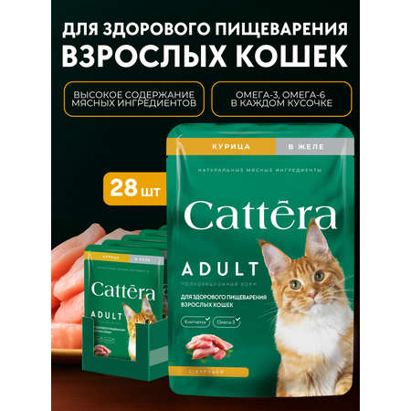 Корм влажный Cattera консервированный полнорационный