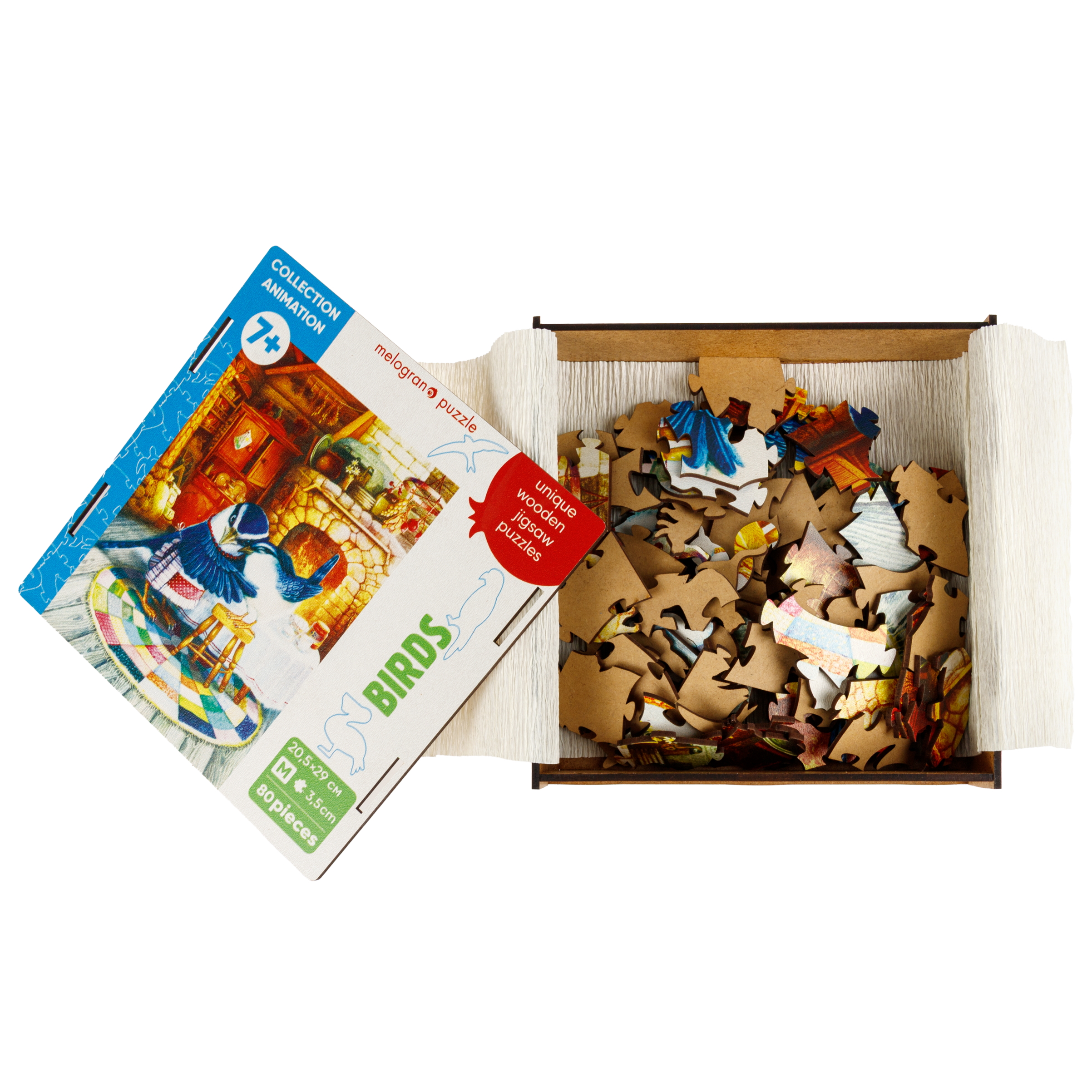 Пазл 1TOY Уютный птичий дом 80 дет. деревянный - фото 3