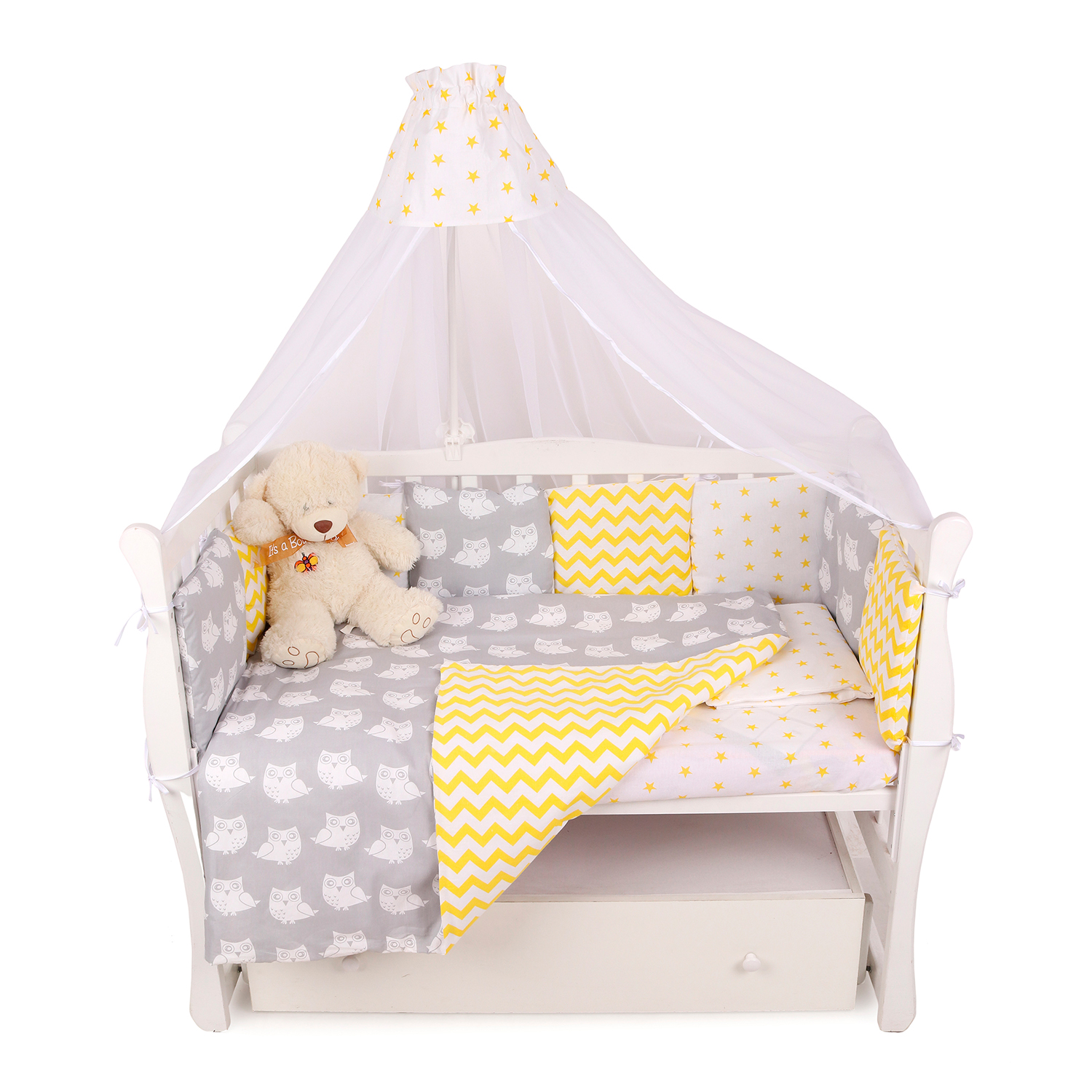 Комплект постельного белья Amarobaby Совята 4 предм. - фото 6