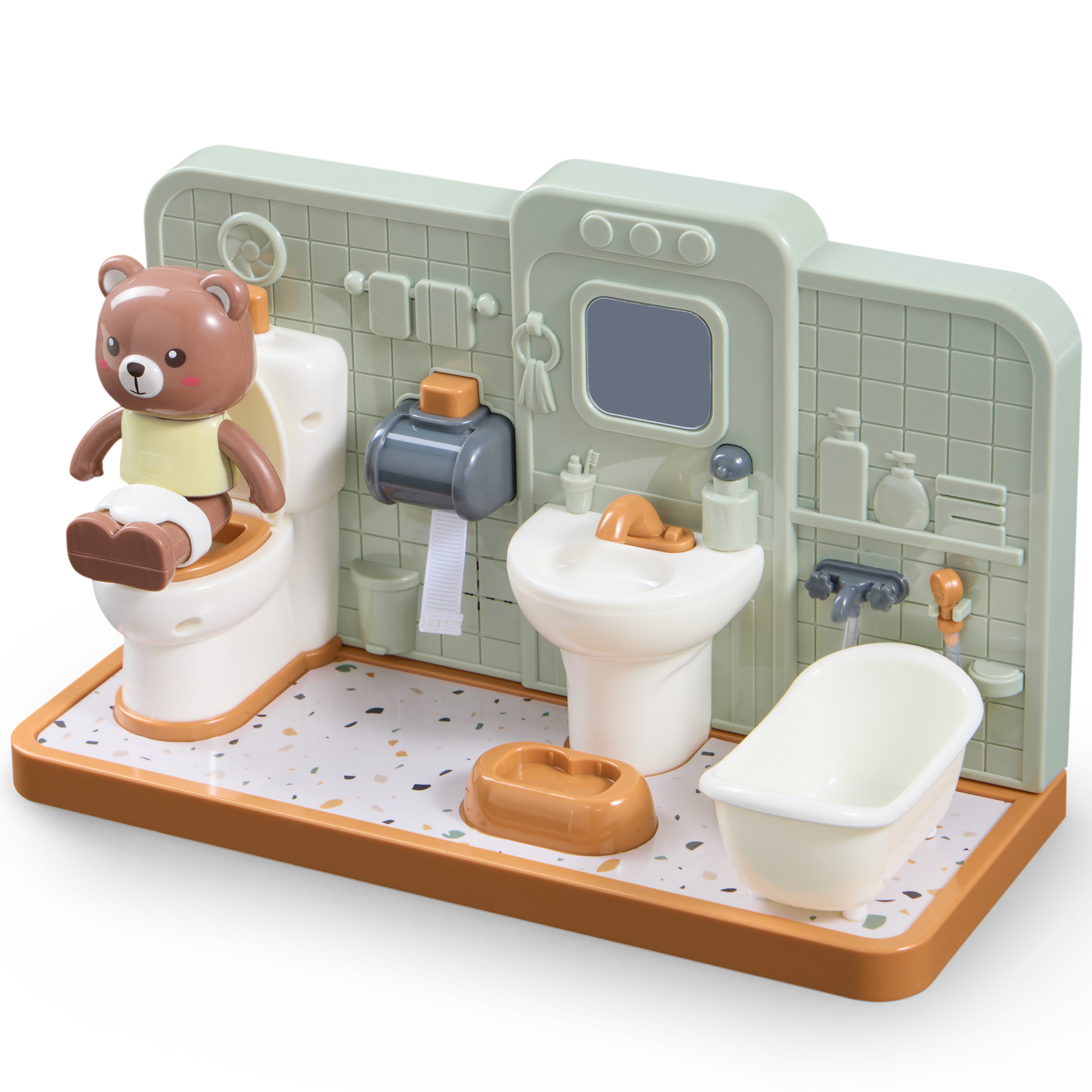 Игровой набор Happy Baby ванная комната с медвежонком - фото 1