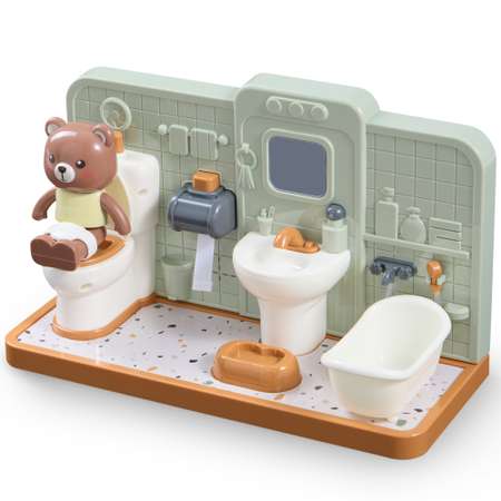 Игровой набор Happy Baby ванная комната с медвежонком