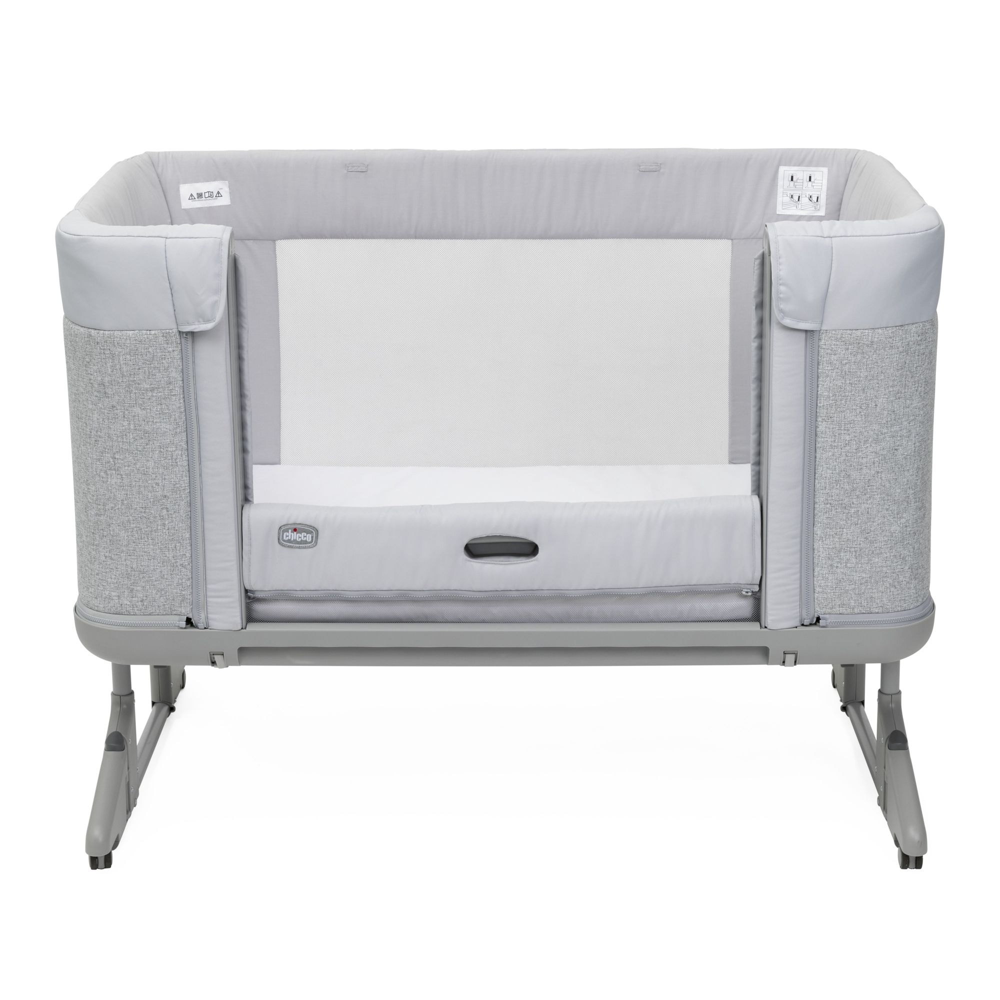 Детская кроватка Chicco Next2Me Forever 3в1 с рождения до 4 лет Ash Grey, без маятника - фото 11