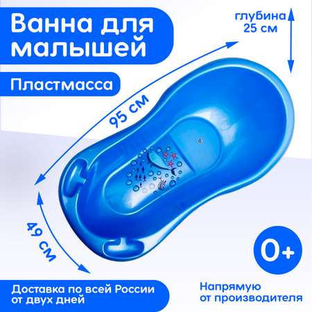 Ванна elfplast для купания детская синий