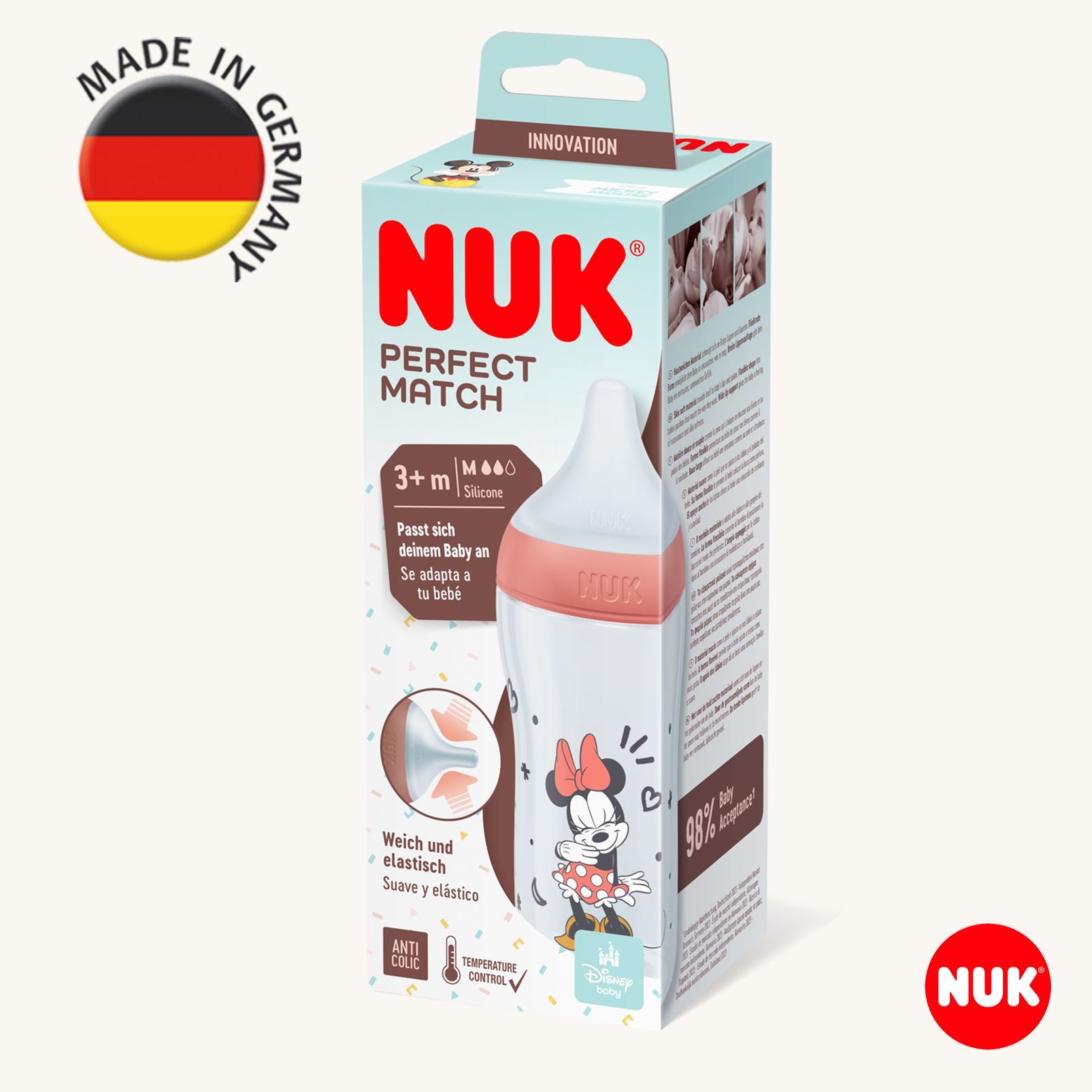 Бутылочка Nuk Natural Feeling 260 мл - фото 2