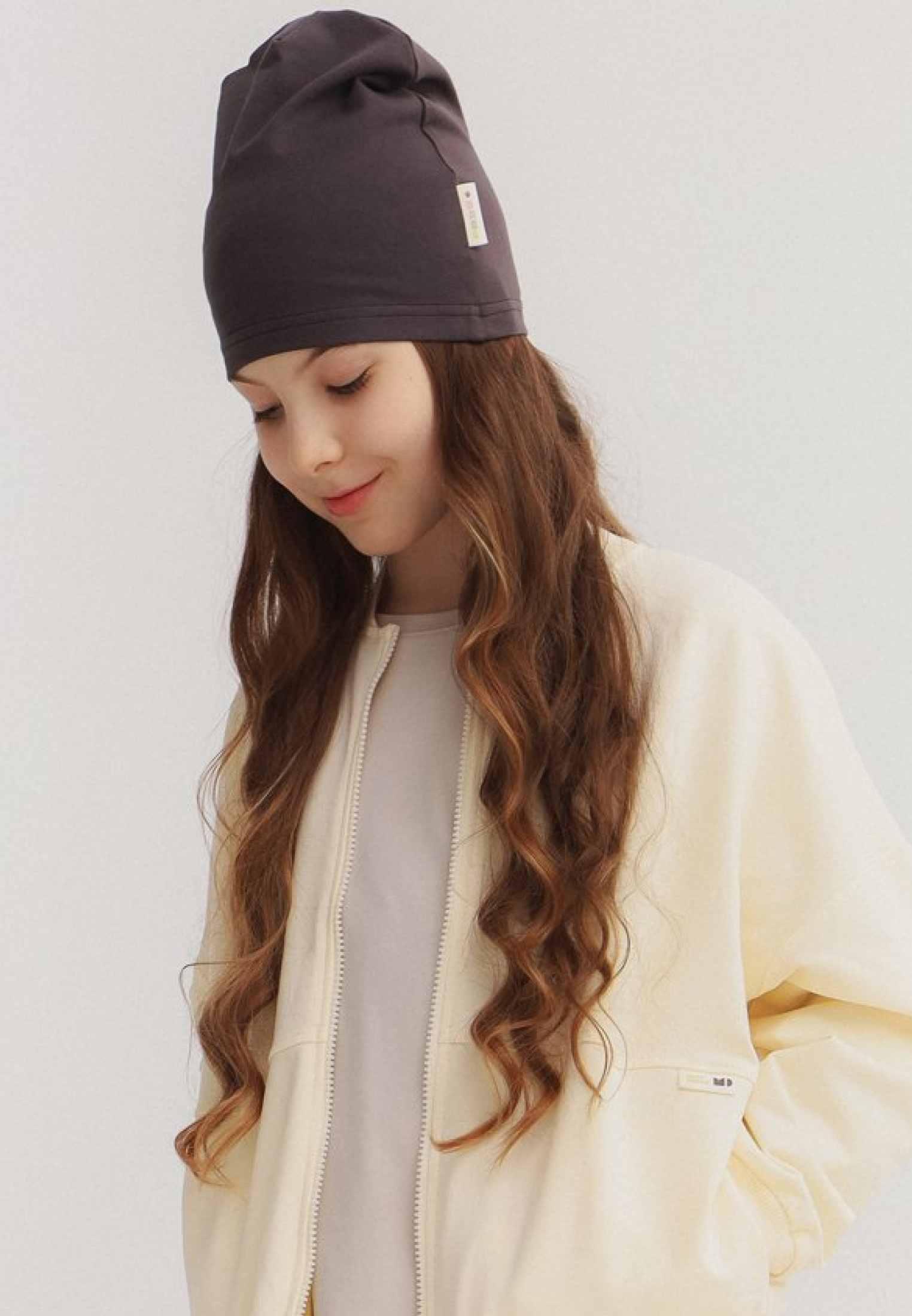 Шапка MINIDINO B-AK-Shp-118/0Шапка трикотажная Base teens тауп - фото 6