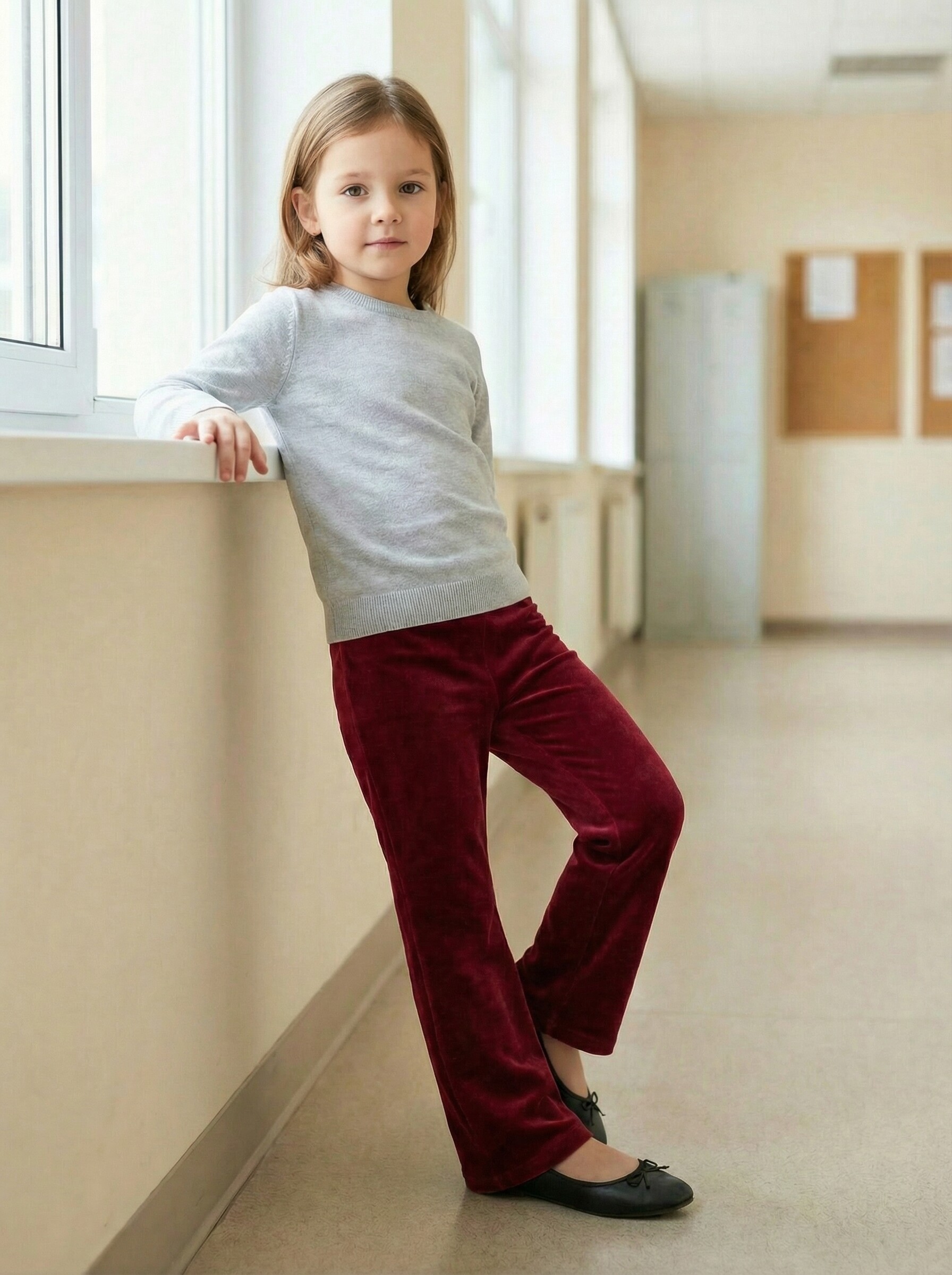 Брюки Шустрая пчелка 20207Красный - фото 1