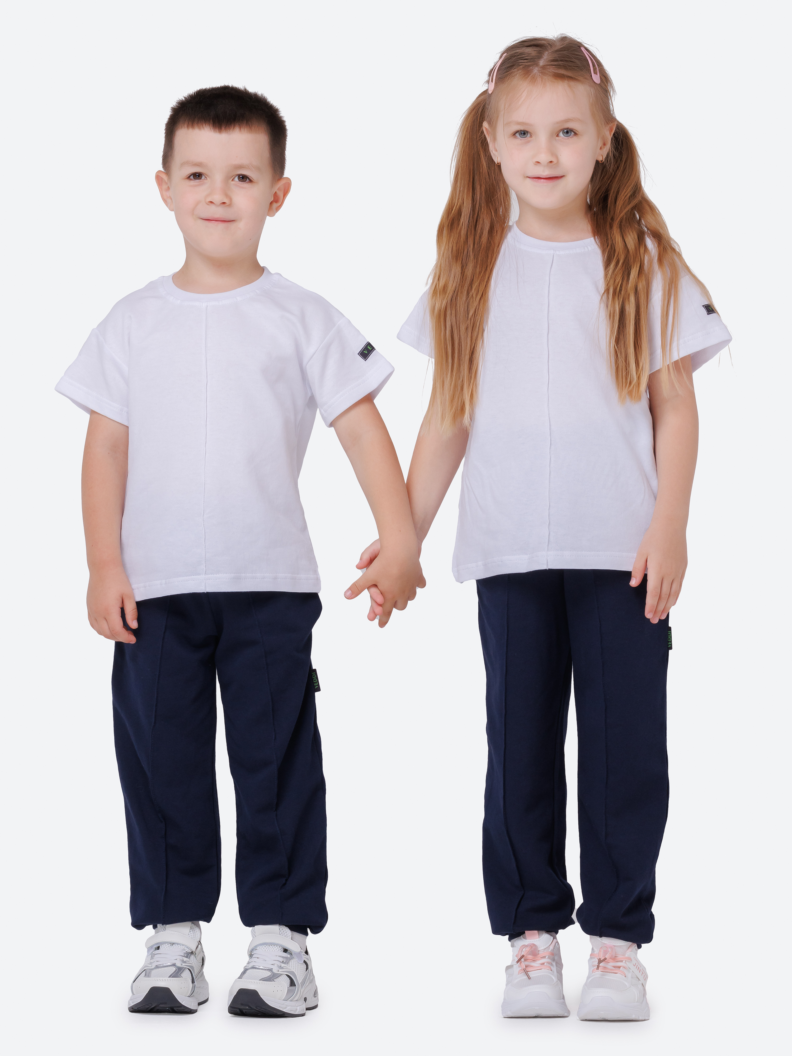 Спортивный костюм VEDDI 2080/6041фп-2024-белый/синий - фото 2