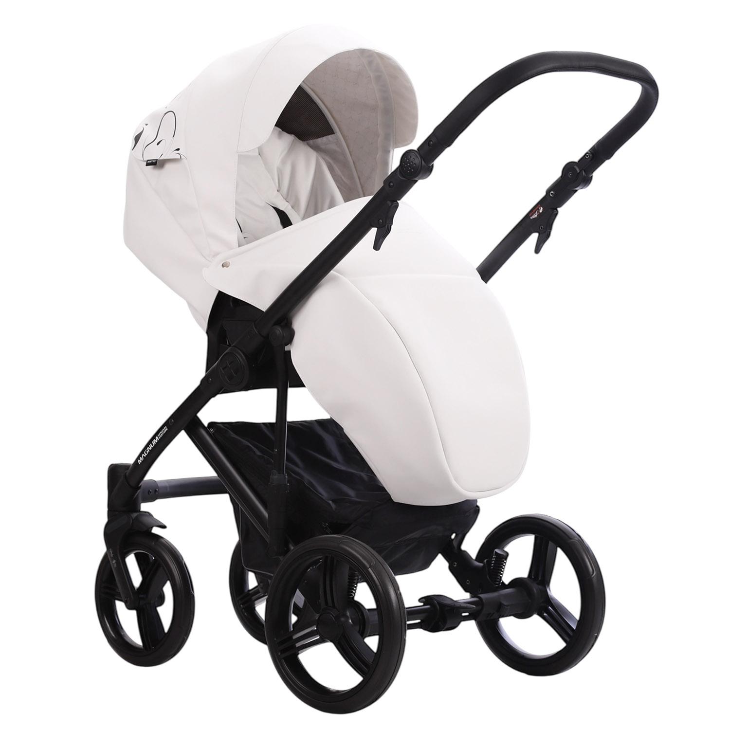 Коляска 2в1 Bebetto Magnum Light SE Pro белый - фото 5
