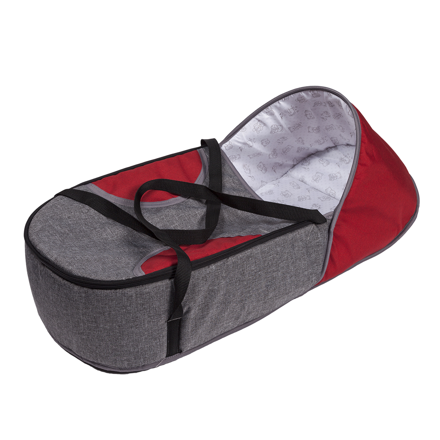 Коляска трансформер Babyton Pillo OX Grey-Red - фото 21