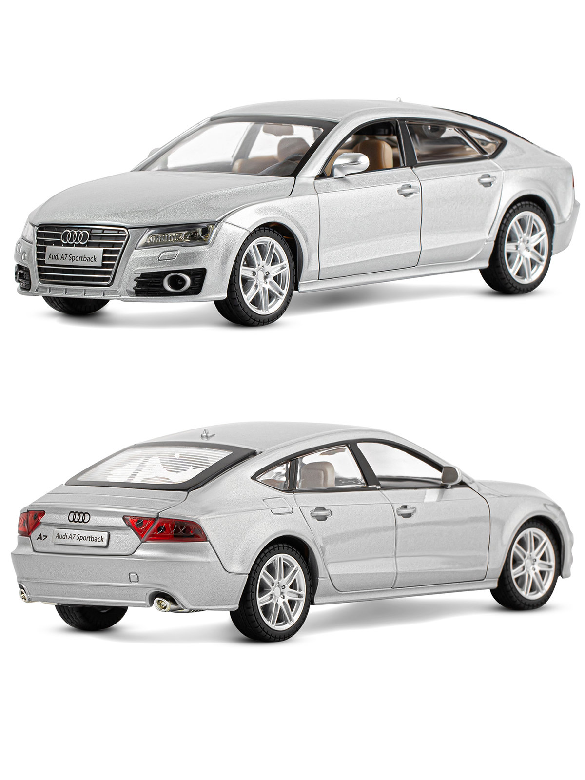 Автомобиль АВТОпанорама Audi A7 1:24 JB1251020 - фото 7