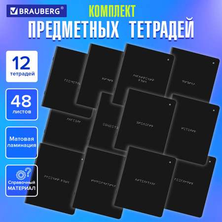 Тетрадь Brauberg 48 лист. 12 шт.