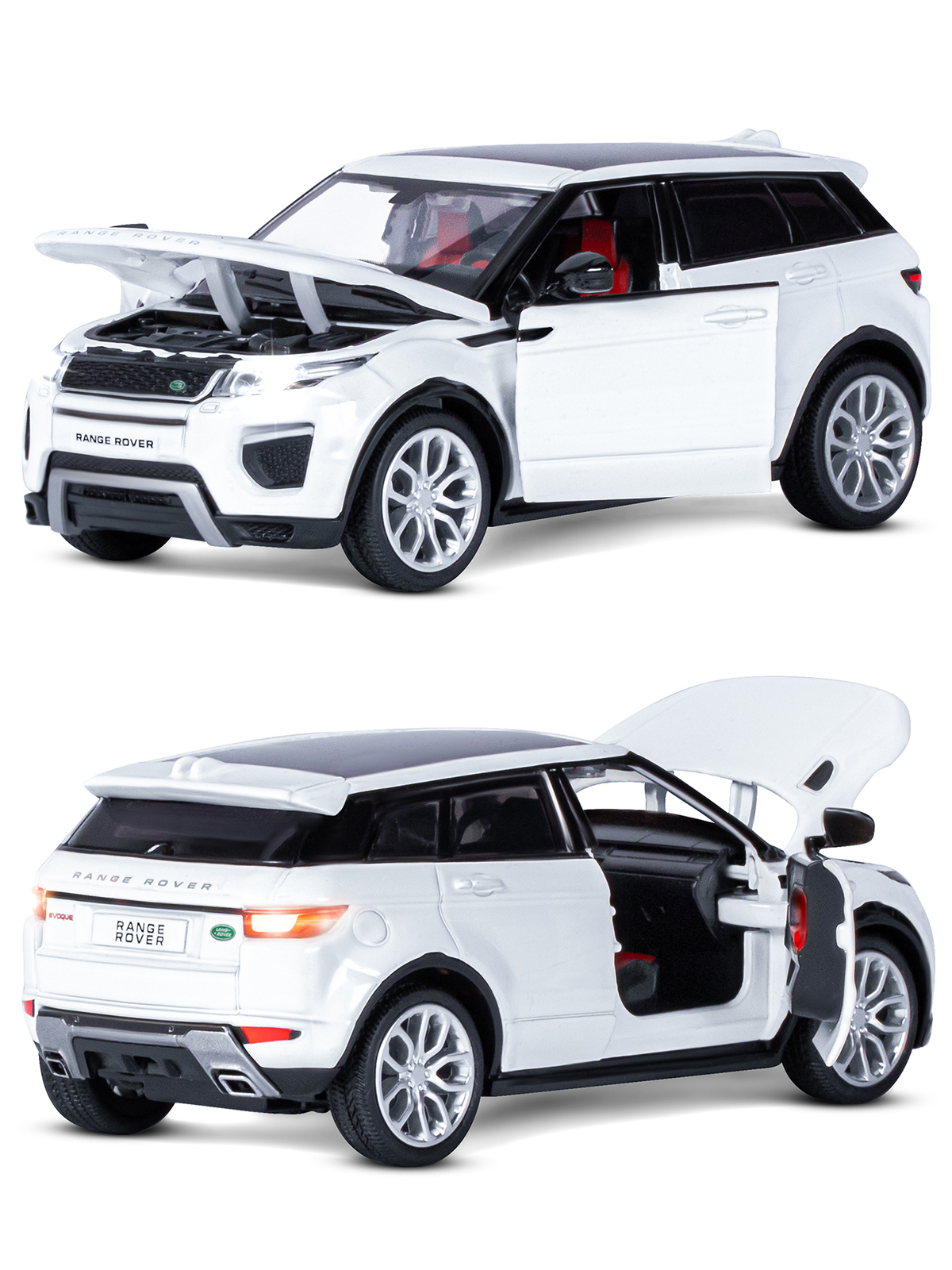 Внедорожник АВТОпанорама Land Rover Range Rover Evoque 1:32 JB1251329 - фото 8