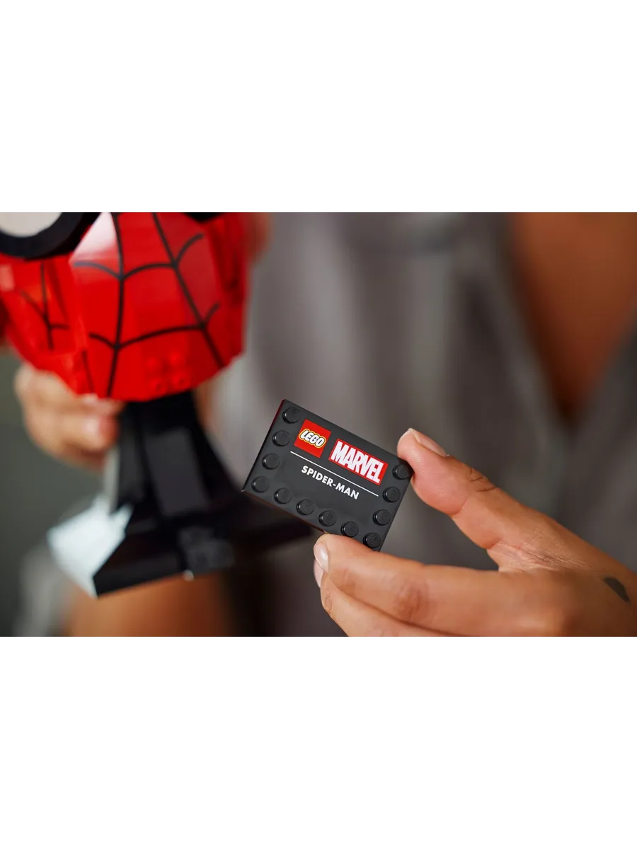 Конструктор LEGO Marvel Super Heroes Маска Человека-паука 487 дет. - фото 5