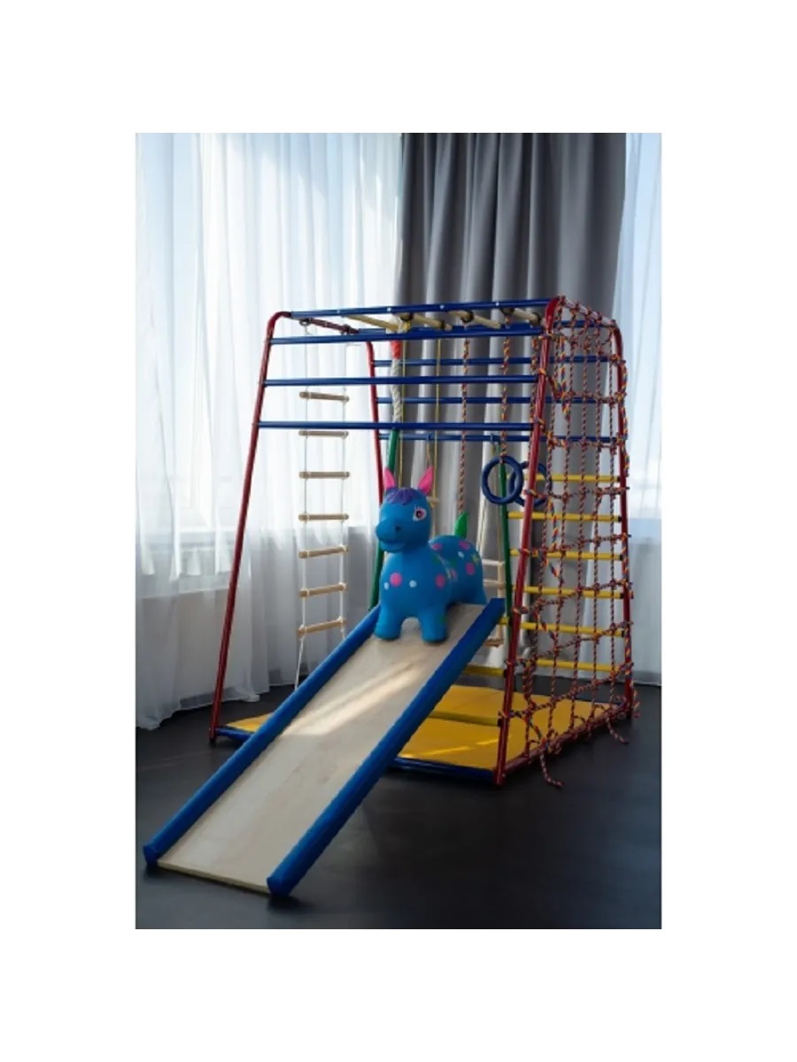 Детский спортивный комплекс Perfetto Sport Весёлый Малыш Next горка мягкий бортик - фото 2