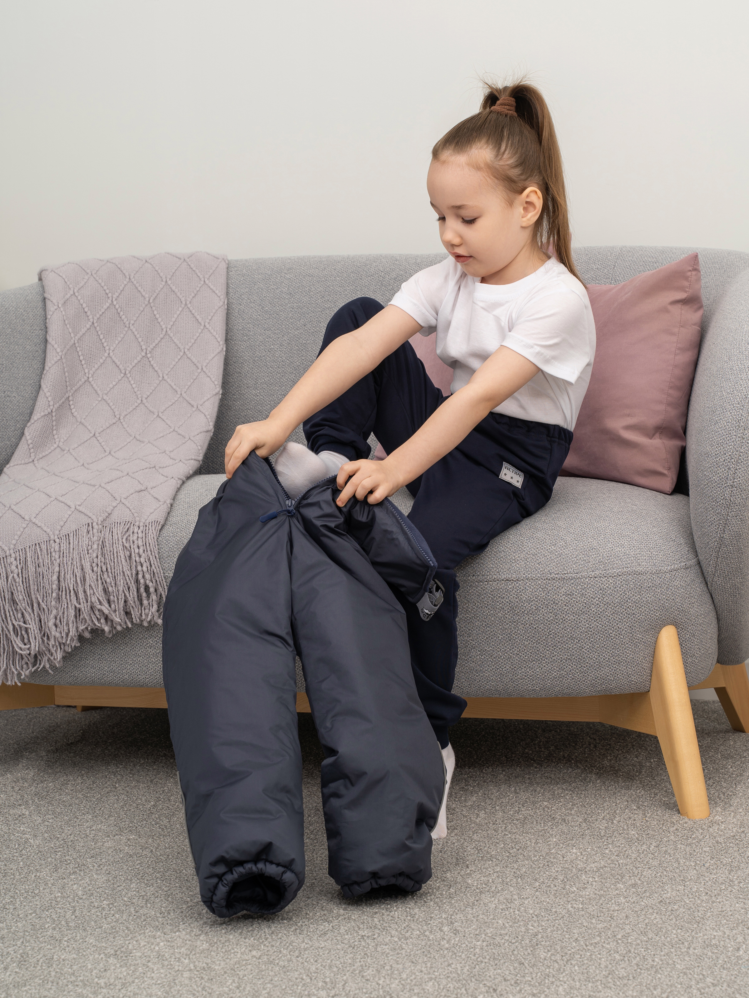 Брюки Утенок 445н т.синий - фото 13