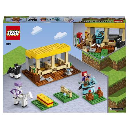 Конструктор LEGO Minecraft Конюшня блочный