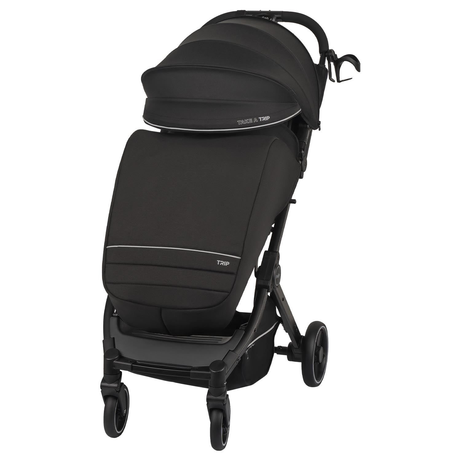 Коляска прогулочная Indigo Trip для путешествий черный - фото 12