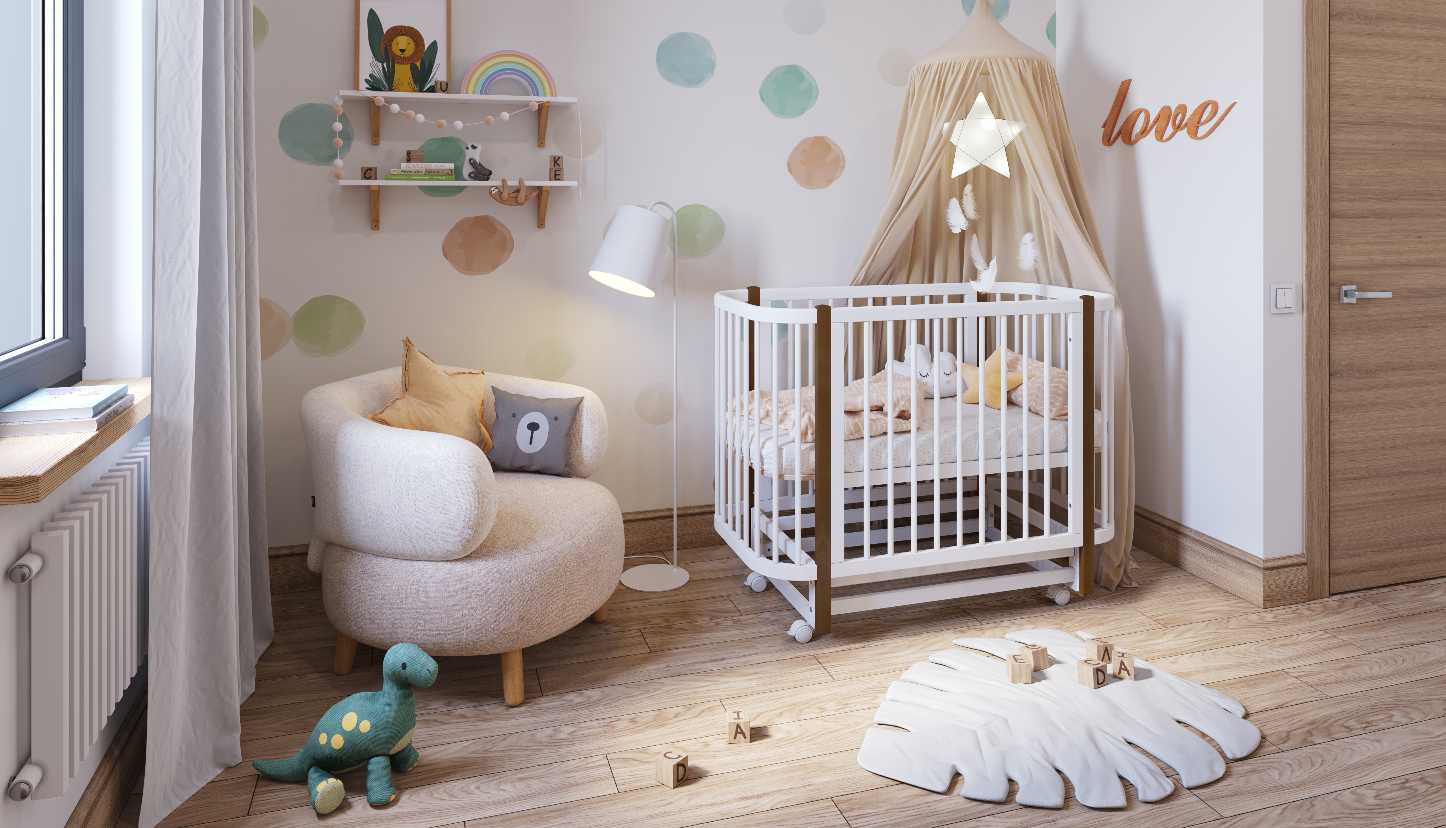 Детская кроватка Polini kids прямоугольная, продольный маятник - фото 29
