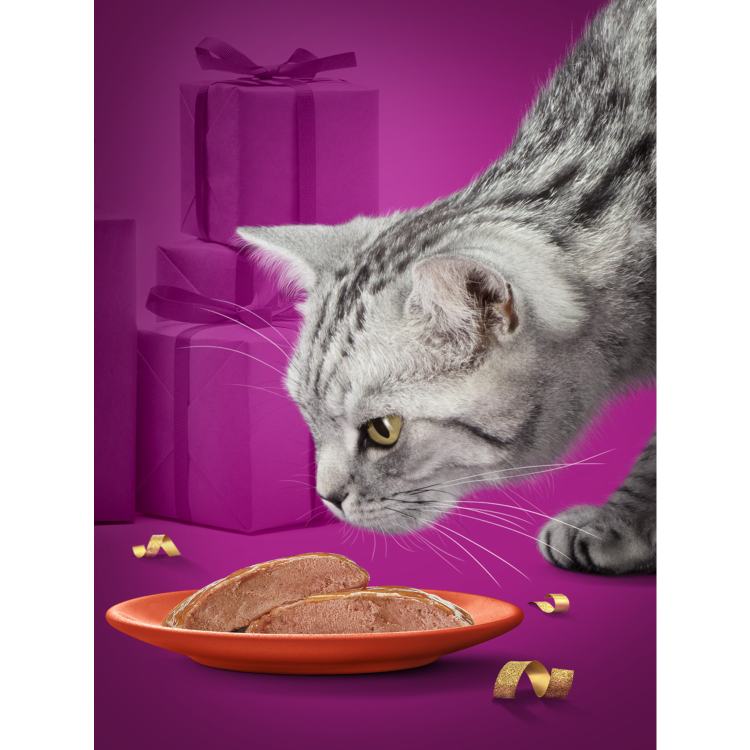 Корм для взрослых кошек Whiskas Праздничный рецепт суфле с говядиной и птицей паштет с говядиной и индейкой 75г - фото 6