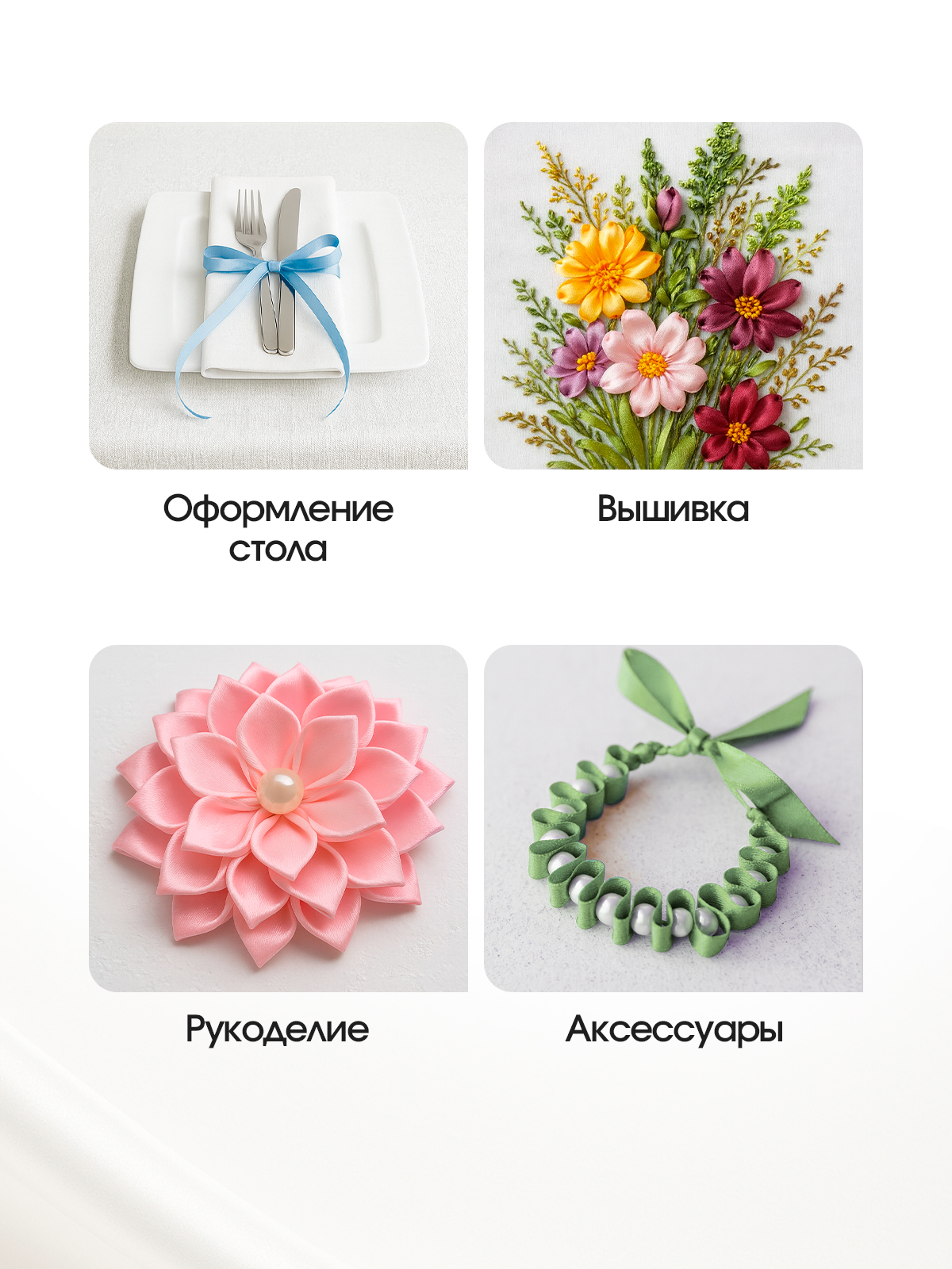 Ленты атласные AXLER тонкие упаковочные набор 5 шт - фото 11